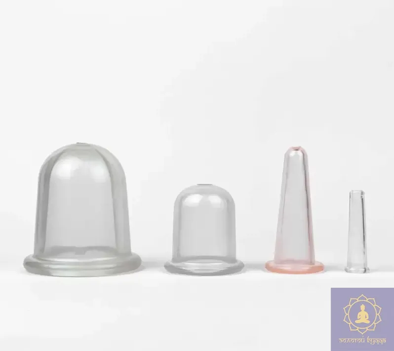 Набор вакуумных силиконовых банок для лица и тела Чудесник 4 шт.