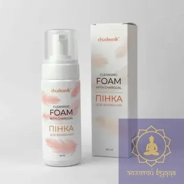 Пенка для умывания с древесным уголем и черной глиной 150 мл