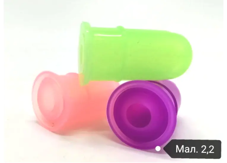 Банка безболісна силіконова для вакуумного масажу 4х2,2 см