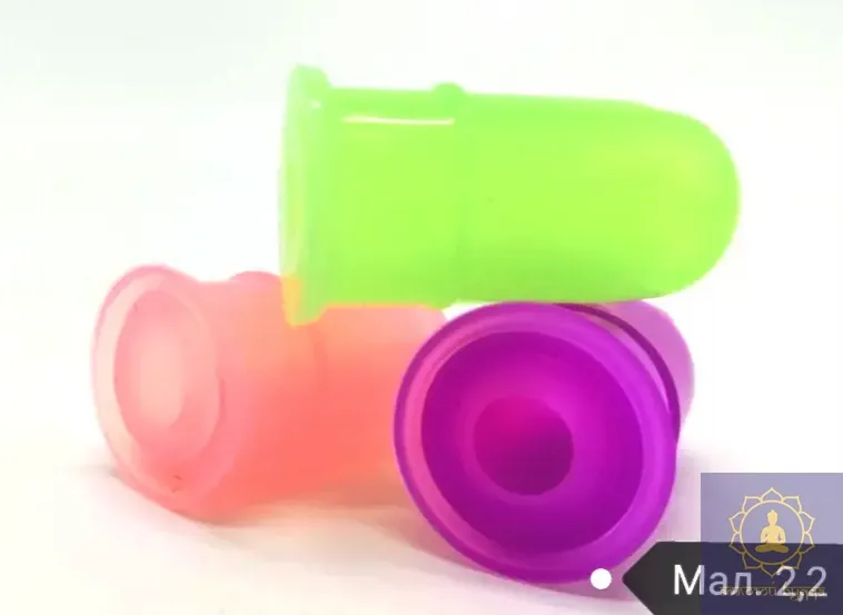 Банка безболісна силіконова для вакуумного масажу 4х2,2 см