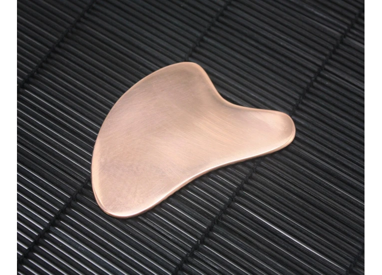 Скребок Гуаша медный, сердце