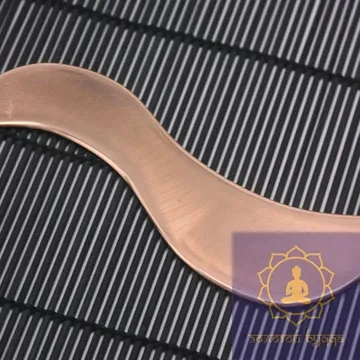 Скребок Гуаша медный, волна