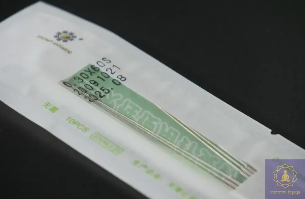 Стерильні голки для акупунктури Zhongyan Taihe 0,30*60 мм 10 шт.