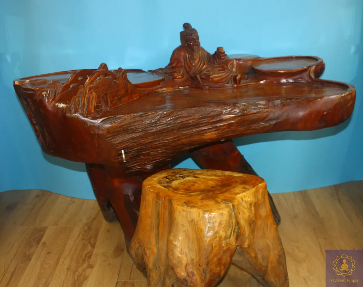 Чабань, чайный столик камфорное дерево.