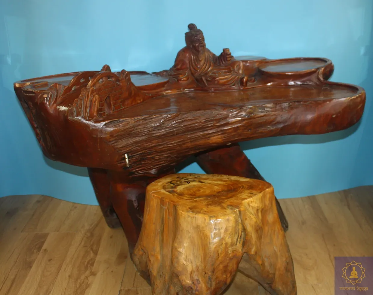 Чабань, чайный столик камфорное дерево.
