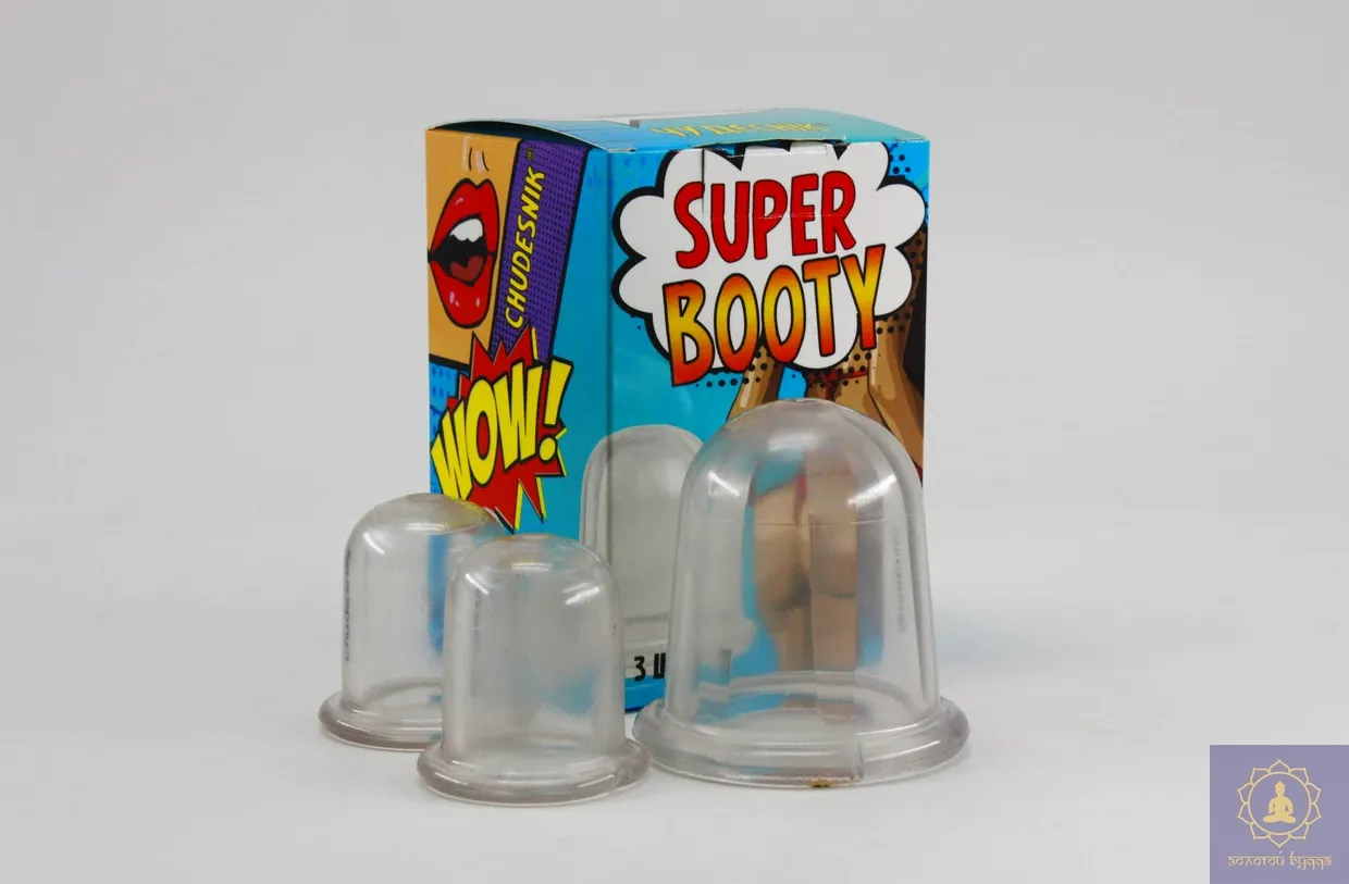 Набір масажних банок для тіла 7 см, 3 шт.