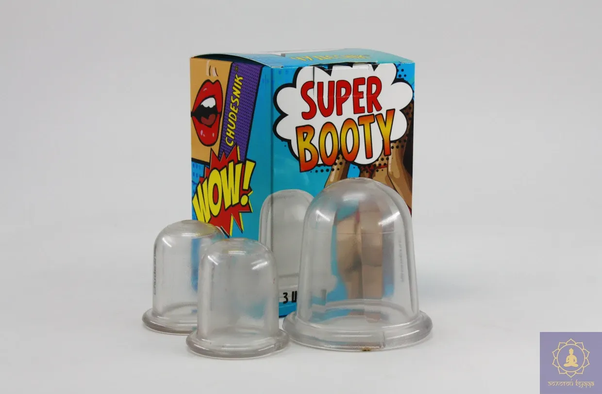 Набір масажних банок для тіла 7 см, 3 шт.