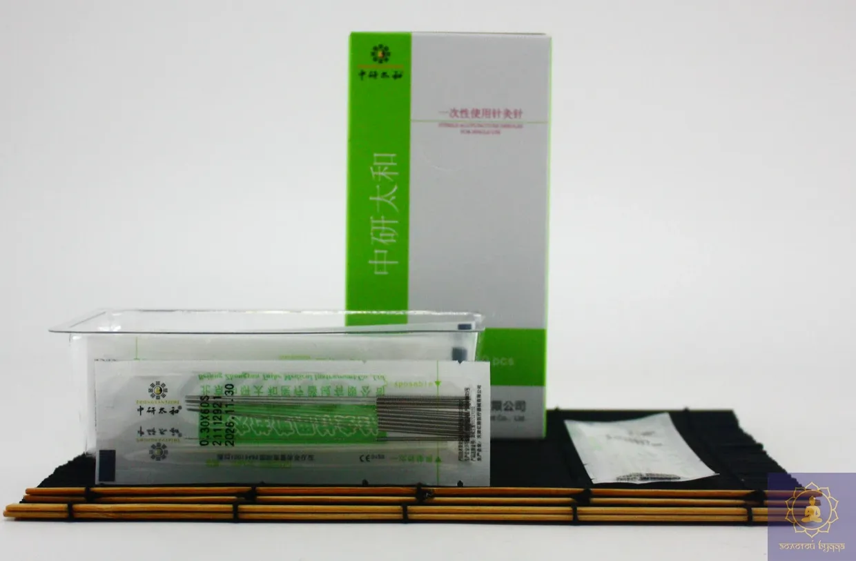 Голки для акупунктури та рефлексотерапії Zhongyan Taihe 0,30*60 мм 500 голок