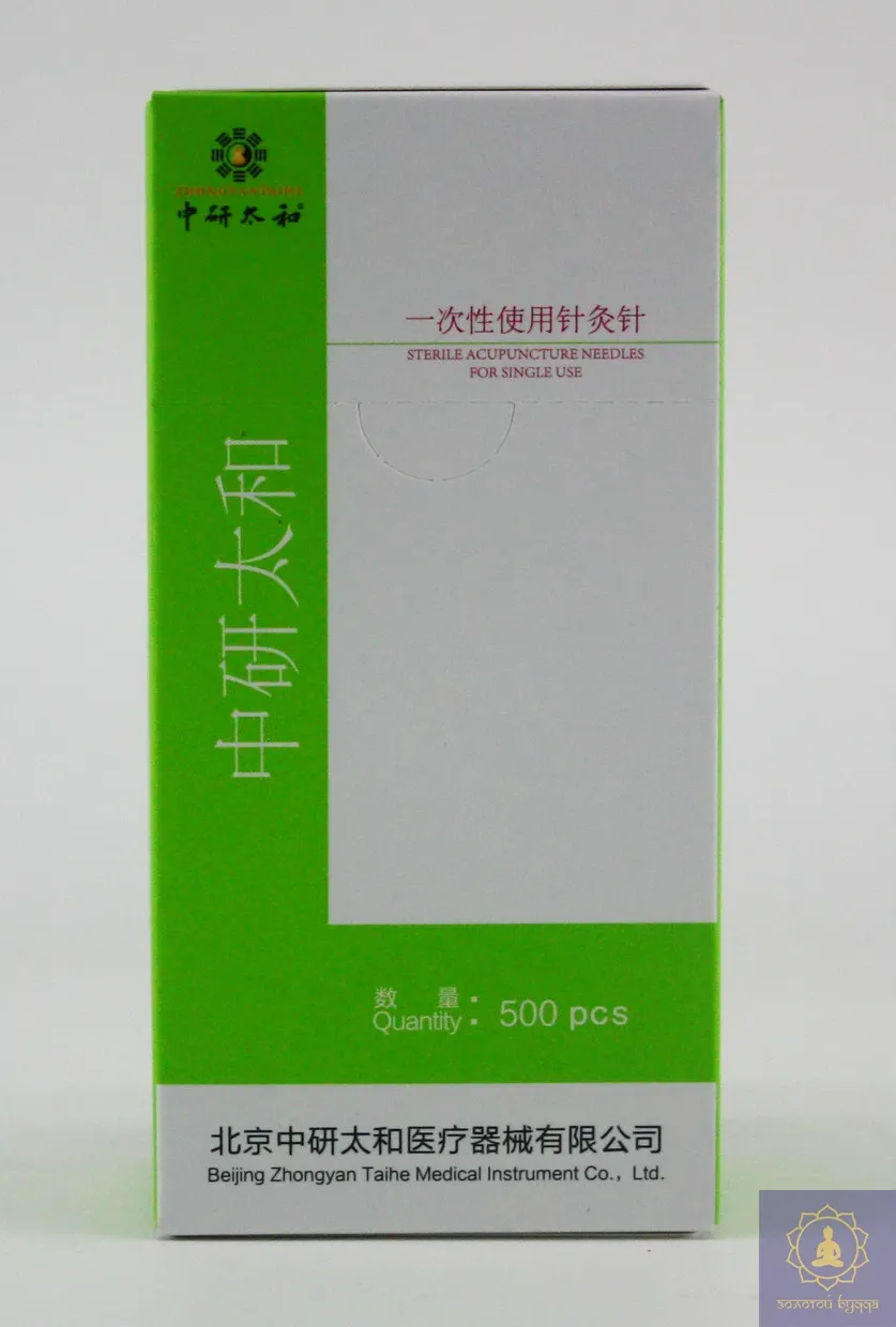 Голки для акупунктури та рефлексотерапії Zhongyan Taihe 0,30*60 мм 500 голок