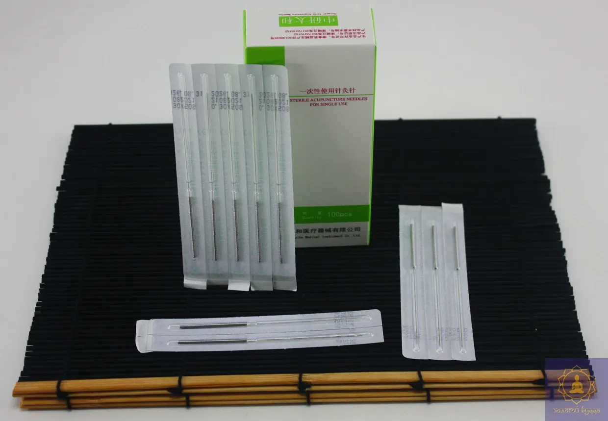 Голки Zhongyan Taihe для акупунктури та рефлексотерапії 0,35*75 мм 100 голок