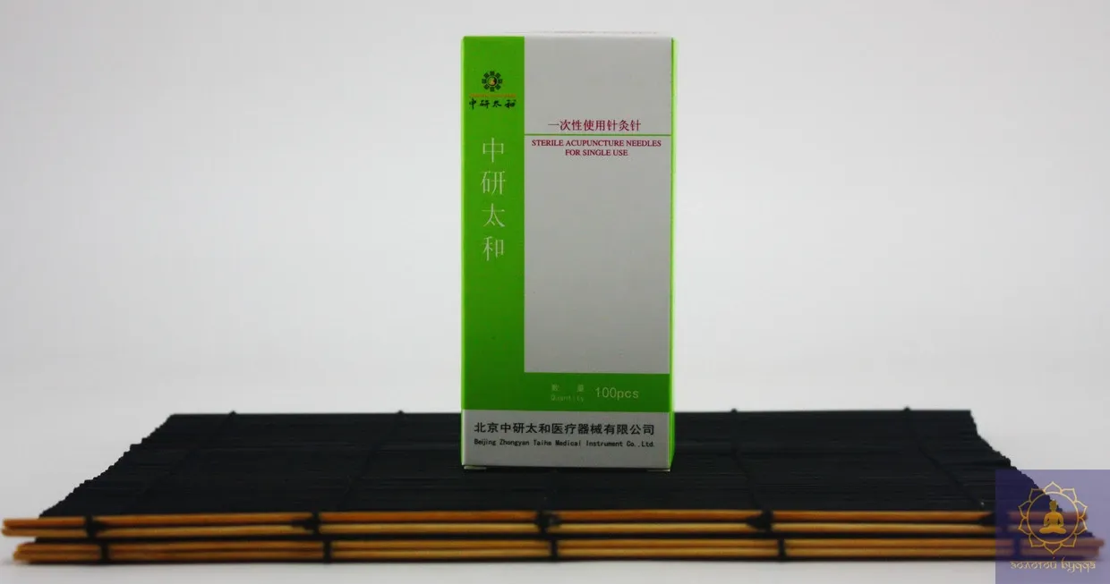 Голки Zhongyan Taihe для акупунктури та рефлексотерапії 0,35*75 мм 100 голок