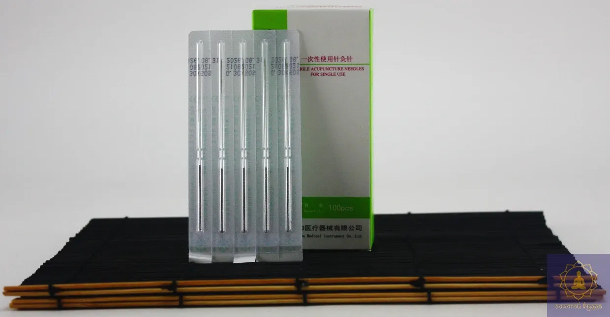 Голки Zhongyan Taihe для акупунктури та рефлексотерапії 0,35*75 мм 100 голок