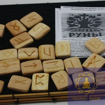 Руни (різні породи дерева), набір 24 шт.