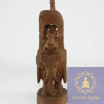 Погонщик слона (дерево резьба)