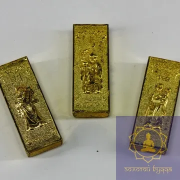 Слитки с позолотой - символ достатка (шт)