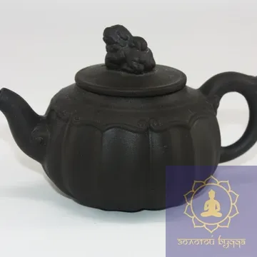 Чайник для церемонії чорний (глина)