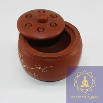 Сосуд для хранения чая. Лотос.