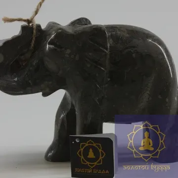 Слон (мрамор черный)
