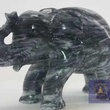 Слон (мрамор черный)