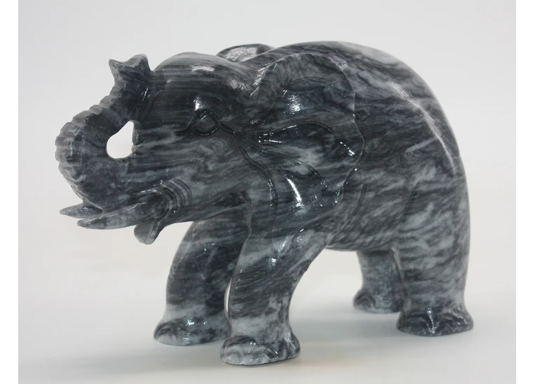 Слон (мрамор черный)