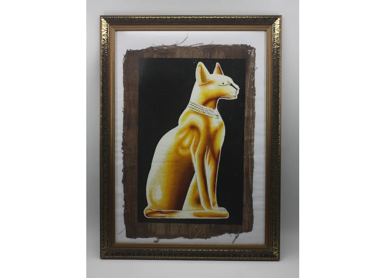 Картина с кошкой (папирус)