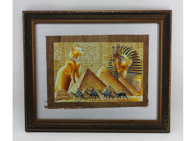 Картина пирамиды Египта (папирус)