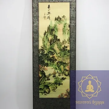 Гобелен - водопад в горах (рисовая бумага)