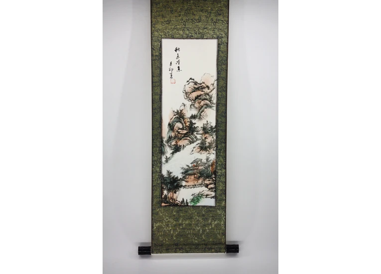 Гобелен - дом в заснеженных горах (рисовая бумага)