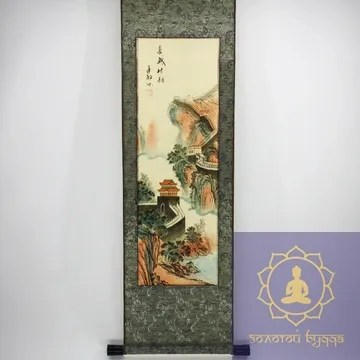 Гобелен - горная крепость (рисовая бумага)