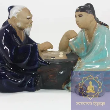 Мудрецы играющие в игру Го керамика