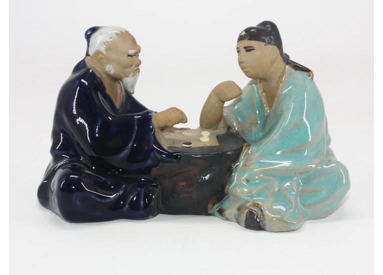 Мудрецы играющие в игру Го керамика