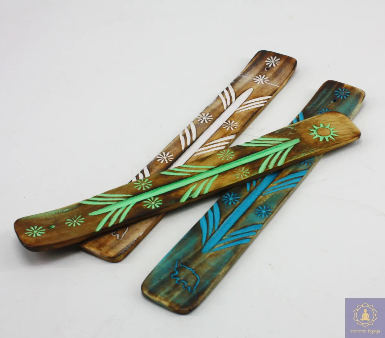 Подставка для арома палочек - лыжа (дерево)