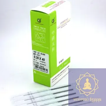 Голки Zhongyan Taihe для акупунктури та рефлексотерапії 0,3*40 мм 100 голок