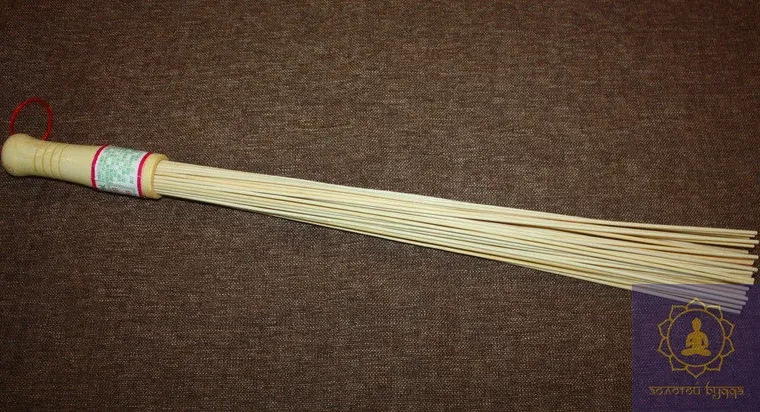 Веник бамбуковый массажный 56 см. Уценка.