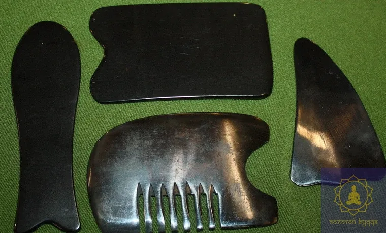 Шкребок Гуаша кістка — ріг буйвола 4 шт.