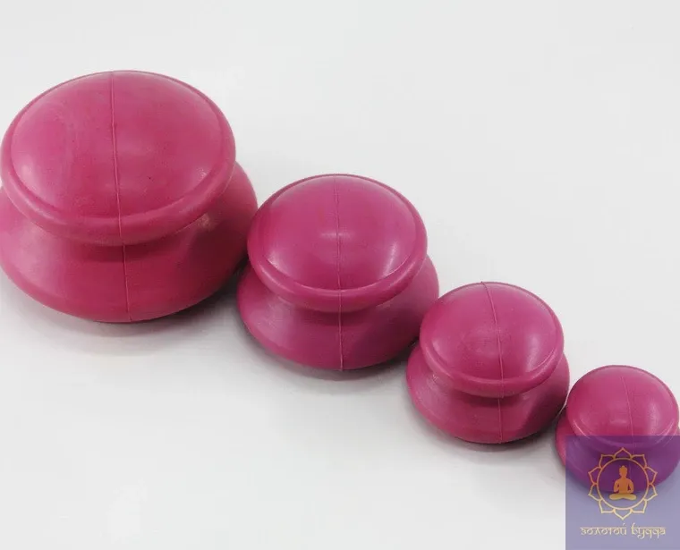 Набір масажних гумових вакуумних банок 4 шт.