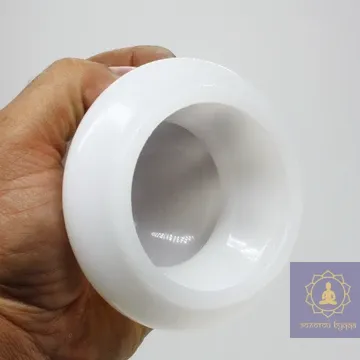 Банка силіконова для вакуумного масажу біла