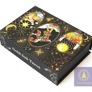 НАБОР З КАРТАМИ ТАРО GOLD FOIL TAROT