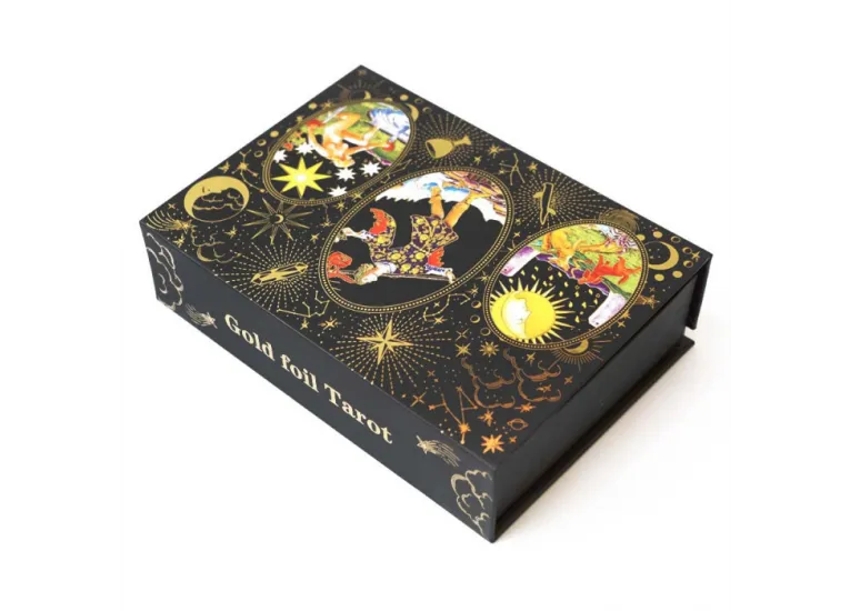 НАБОР З КАРТАМИ ТАРО GOLD FOIL TAROT