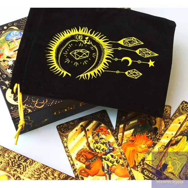 НАБІР З КАРТАМИ ТАРО GOLD FOIL TAROT