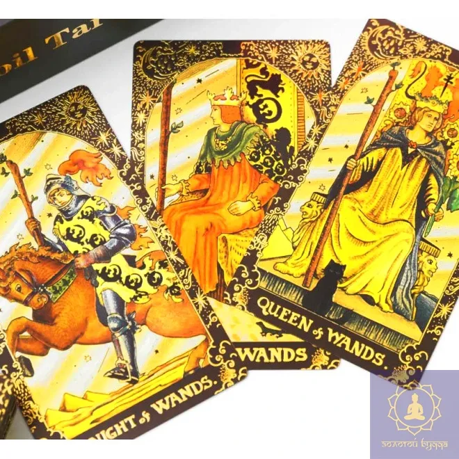 НАБІР З КАРТАМИ ТАРО GOLD FOIL TAROT