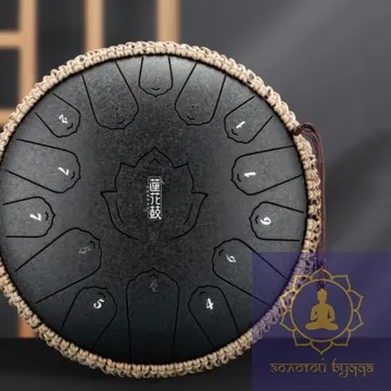 ГЛЮКОФОН HAPPY DRUM 15 НОТ ЧОРНИЙ КАРБОНОВА СТАЛЬ