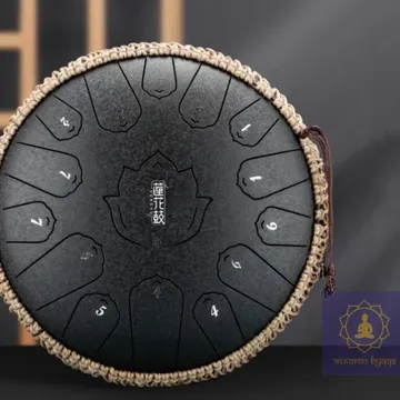 ГЛЮКОФОН HAPPY DRUM 15 НОТ ЧОРНИЙ КАРБОНОВА СТАЛЬ