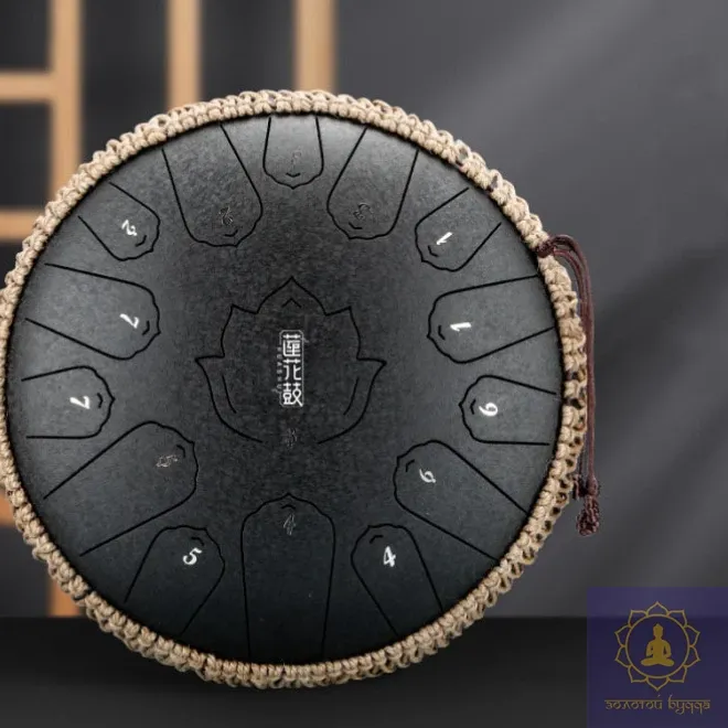 ГЛЮКОФОН HAPPY DRUM 15 НОТ ЧОРНИЙ КАРБОНОВА СТАЛЬ