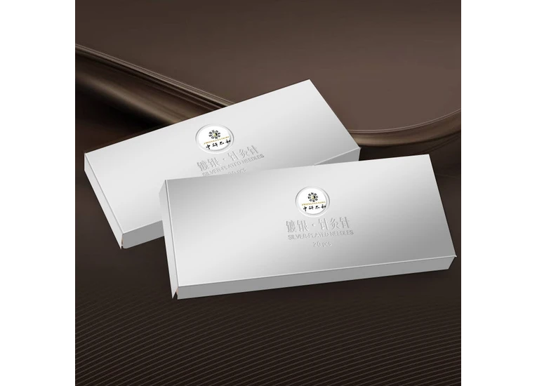 Иглы для акупунктуры и рефлексотерапии Посеребренные 0,3*50 мм, 20 игл