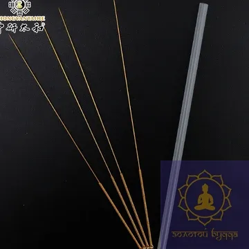 Голки для акупунктури та рефлексотерапії позолочені 0,25х25 мм, 20 голок.