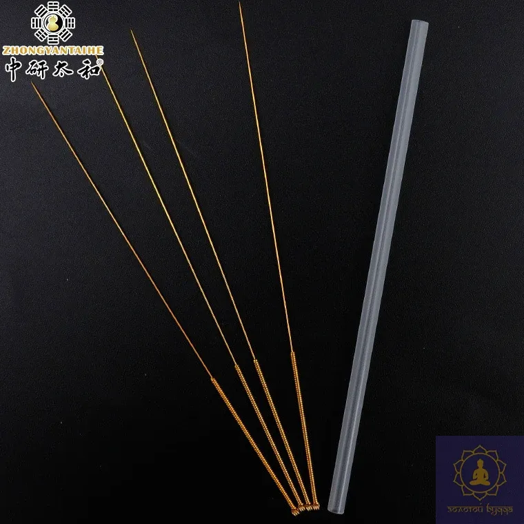 Голки для акупунктури та рефлексотерапії позолочені 0,30*50 мм, 20 голок.