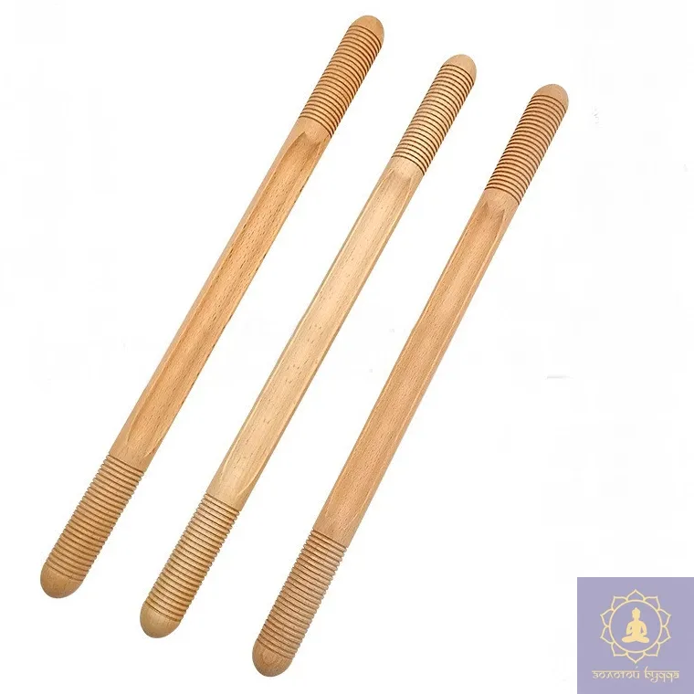 Масажер палиця для масажу 48см. Бук.