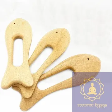 Массажер скребок Рыба, Бук.