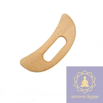 Массажер скребок Луна, Бук.